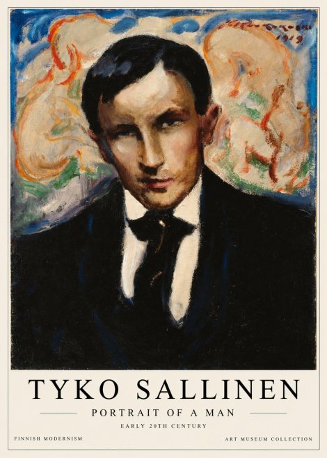 Tyko Sallinen Portrait of a Man II No1 - Póster