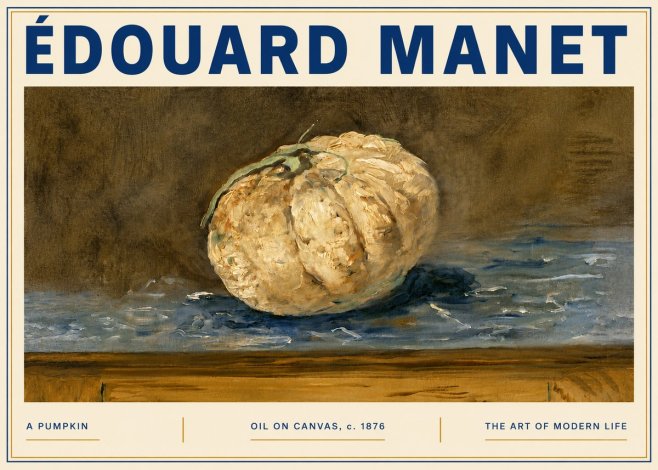 Édouard Manet A Pumpkin No6 - Póster