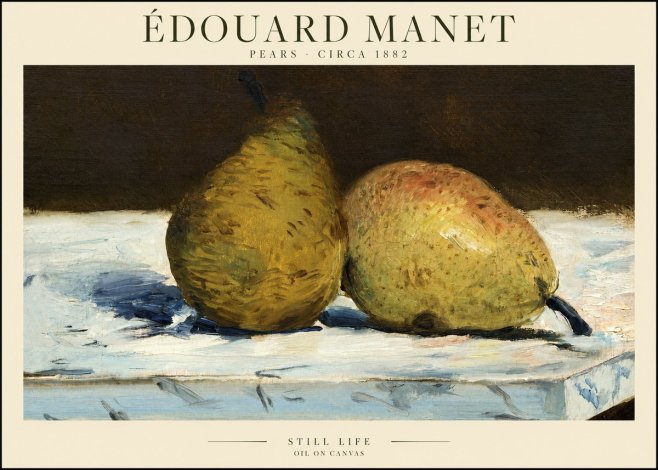 Édouard Manet Pears No1 - Póster