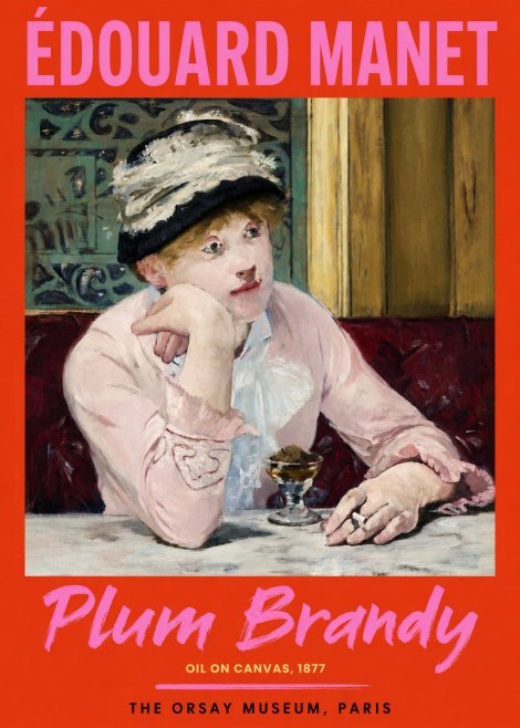 Édouard Manet Plum Brandy No2 - Póster