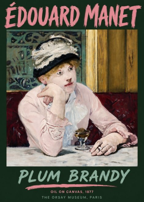 Édouard Manet Plum Brandy No6 - Póster