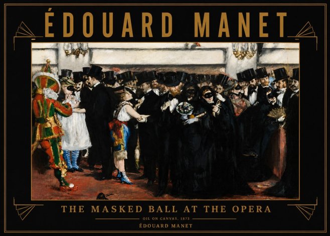 Édouard Manet The Masked Ball at the Opera No6 - Póster