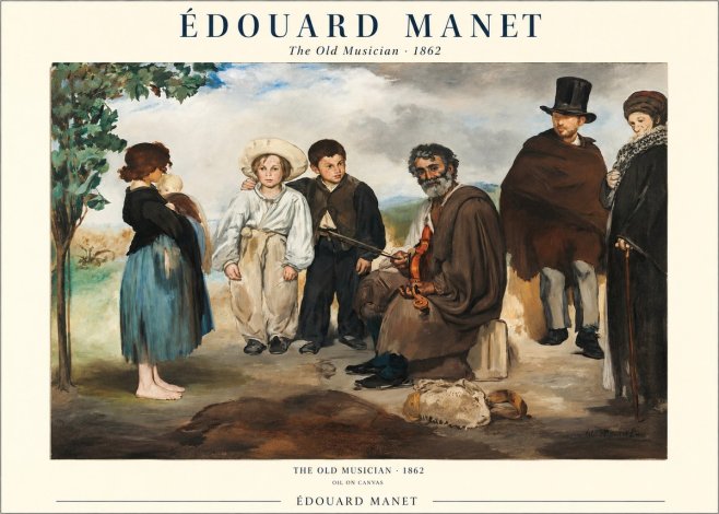 Édouard Manet The Old Musician - 1862 No1 - Póster