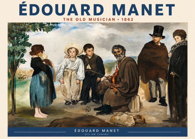 Édouard Manet The Old Musician - 1862 No3 - Póster