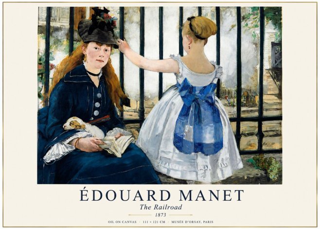 Édouard Manet The Railroad No1 - Póster