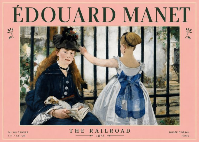 Édouard Manet The Railroad No4 - Póster