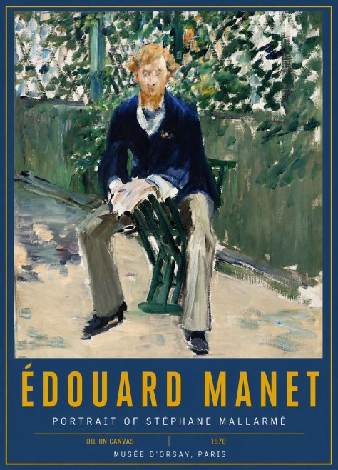 Édouard Manet Portrait of Stéphane Mallarmé II No2 - Póster