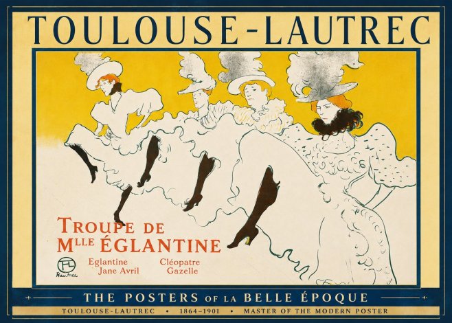 Toulouse-Lautrec Troupe De Mlle Églantine No2 - Póster