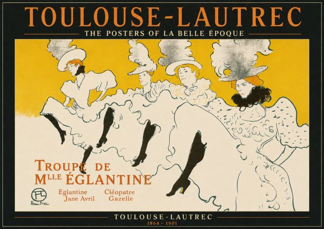Toulouse-Lautrec Troupe De Mlle Églantine No6 - Póster