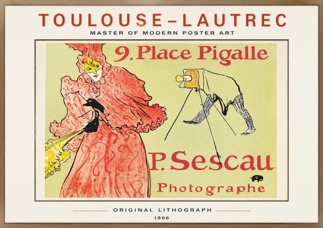 Toulouse-Lautrec 9. Place Pigalle No1 - Póster
