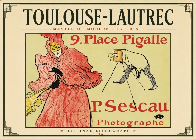Toulouse-Lautrec 9. Place Pigalle No5 - Póster