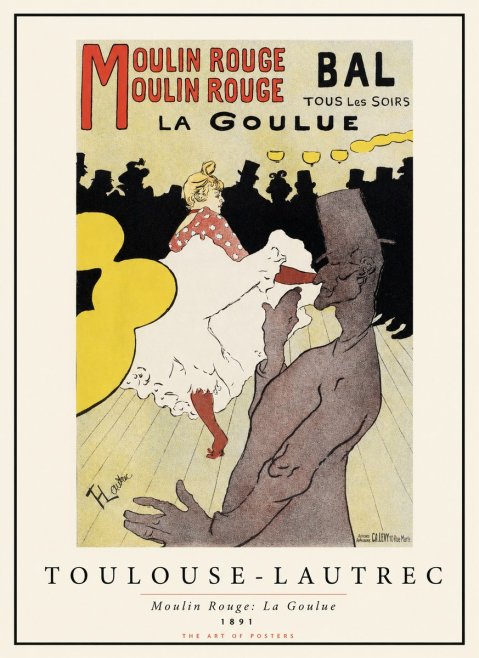 Toulouse-Lautrec Moulin Rouge: La Goulue No1 - Póster