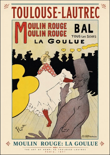 Toulouse-Lautrec Moulin Rouge: La Goulue No6 - Póster