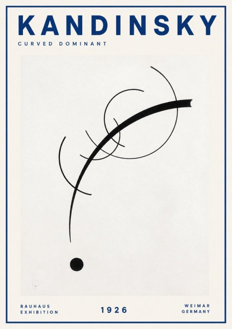 Kandinsky Curved Dominant No2 - Póster