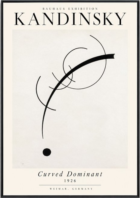 Kandinsky Curved Dominant No4 - Póster