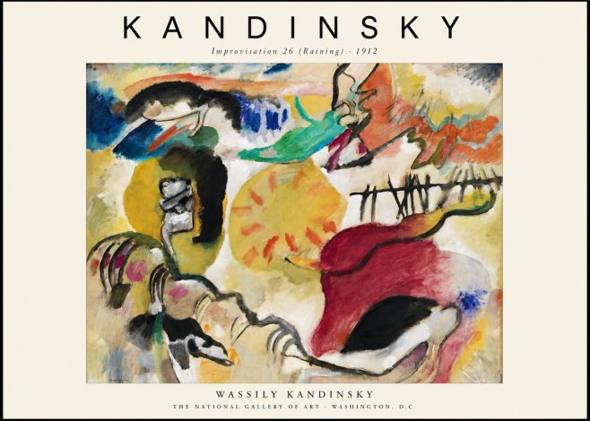 Kandinsky Improvisation 26 (Raining) No1 - Póster