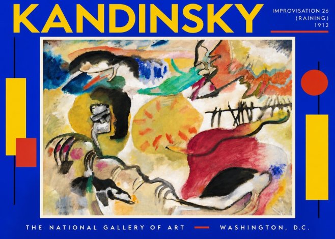 Kandinsky Improvisation 26 (Raining) No5 - Póster