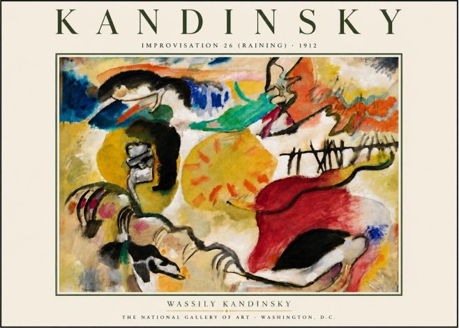 Kandinsky Improvisation 26 (Raining) No6 - Póster