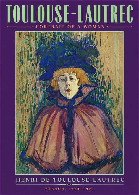 Toulouse-Lautrec Portrait of a Woman I No4 - Póster