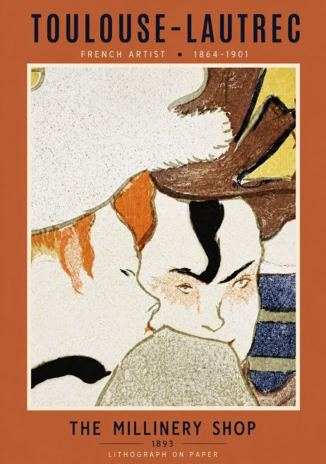 Toulouse-Lautrec The Millinery Shop No5 - Póster