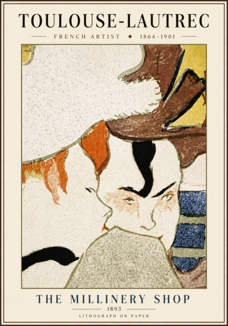 Toulouse-Lautrec The Millinery Shop No6 - Póster
