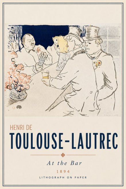 Toulouse-Lautrec At the Bar No3 - Póster
