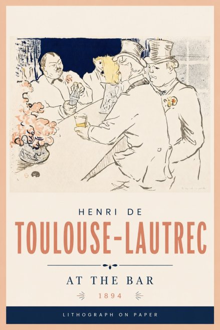 Toulouse-Lautrec At the Bar No4 - Póster