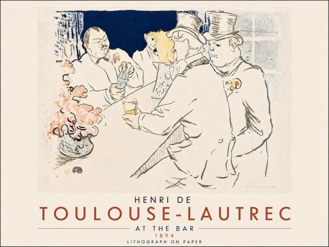 Toulouse-Lautrec At the Bar No6 - Póster