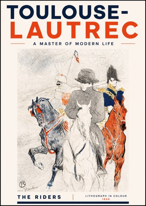 Toulouse-Lautrec The Riders No4 - Póster