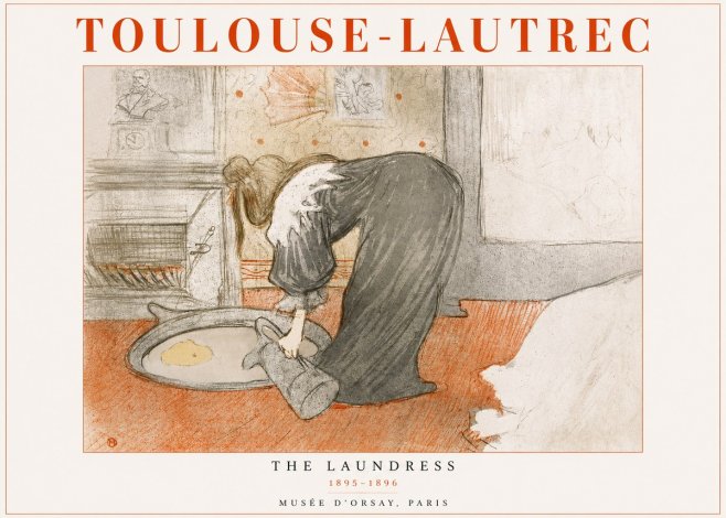 Toulouse-Lautrec The Laundress No3 - Póster