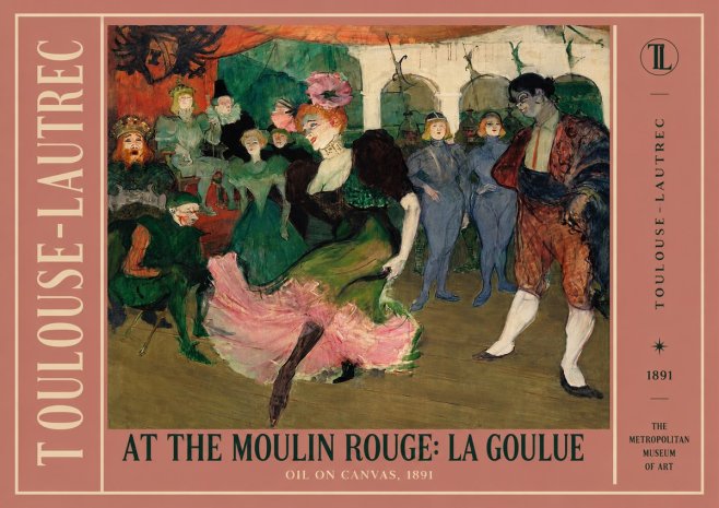 Toulouse-Lautrec At the Moulin Rouge: La Goulue No2 - Póster