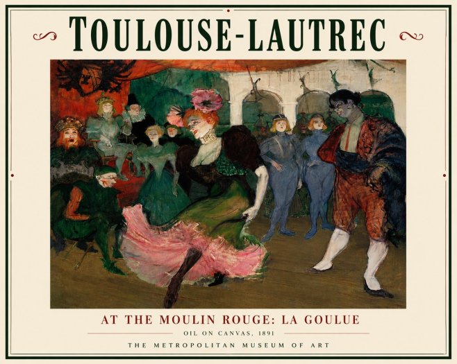 Toulouse-Lautrec At the Moulin Rouge: La Goulue No5 - Póster