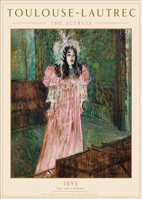 Toulouse-Lautrec The Actress No6 - Póster