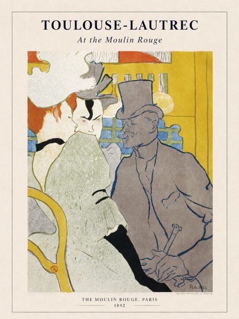Toulouse-Lautrec At the Moulin Rouge IX No1 - Póster