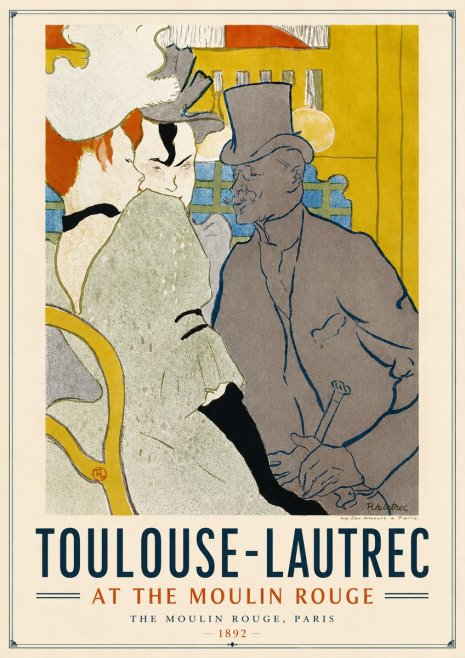 Toulouse-Lautrec At the Moulin Rouge IX No4 - Póster