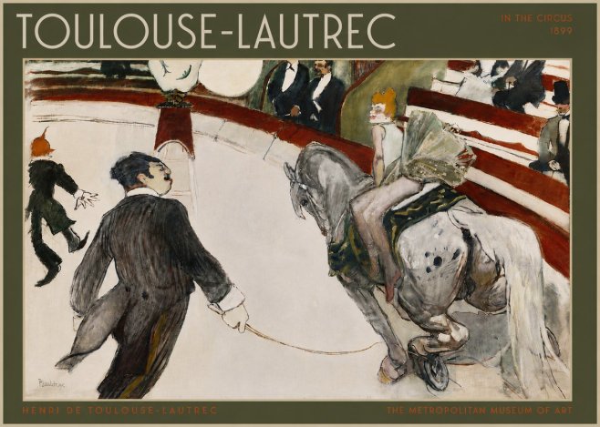 Toulouse-Lautrec In the Circus No5 - Póster