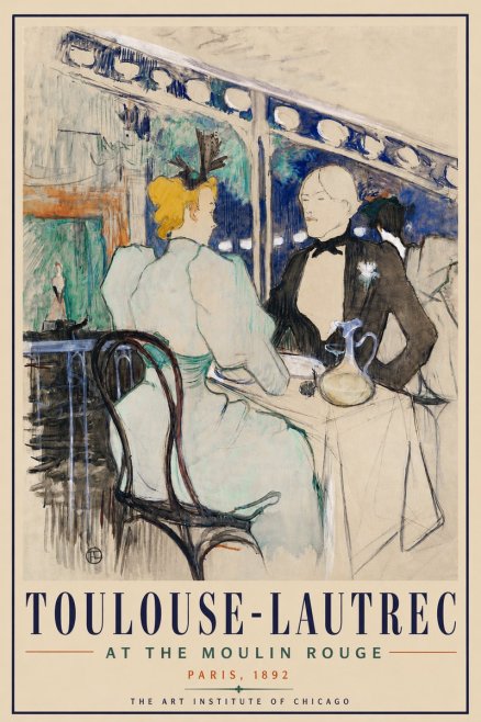 Toulouse-Lautrec At the Moulin Rouge XI No4 - Póster