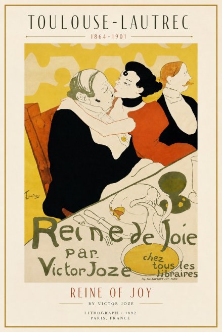 Toulouse-Lautrec Reine De Joie II No3 - Póster