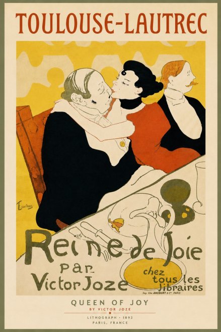 Toulouse-Lautrec Reine De Joie II No5 - Póster
