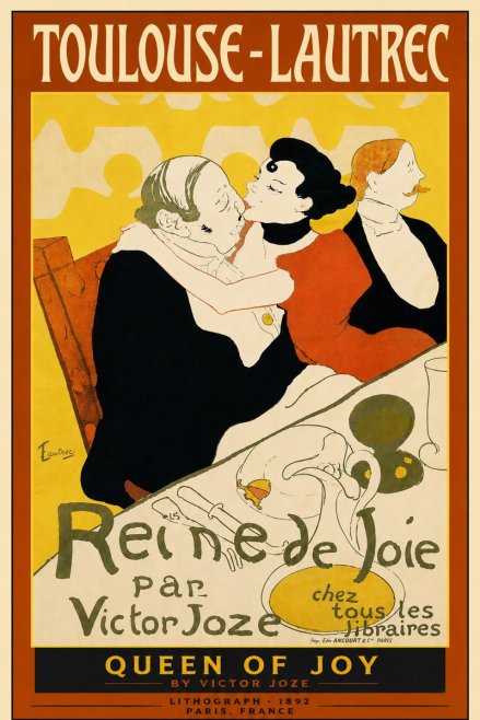 Toulouse-Lautrec Reine De Joie II No6 - Póster