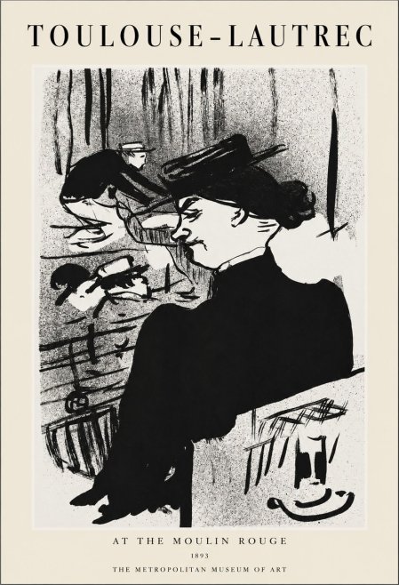 Toulouse-Lautrec At the Moulin Rouge XII No1 - Póster