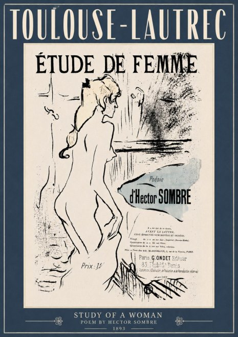 Toulouse-Lautrec Étude De Femme No4 - Póster