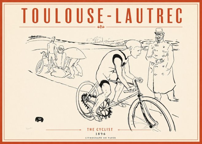 Toulouse-Lautrec The Cyclist No2 - Póster