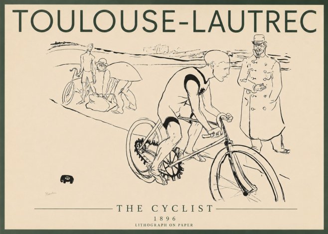 Toulouse-Lautrec The Cyclist No3 - Póster