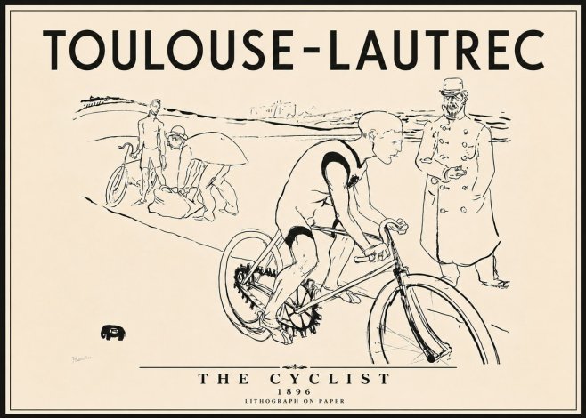 Toulouse-Lautrec The Cyclist No6 - Póster