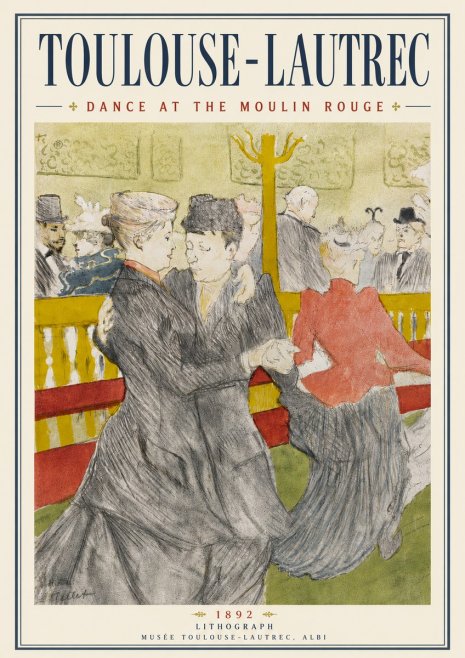 Toulouse-Lautrec Dance at the Moulin Rouge No6 - Póster