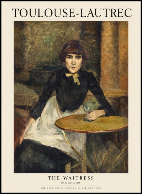 Toulouse-Lautrec The Waitress No1 - Póster