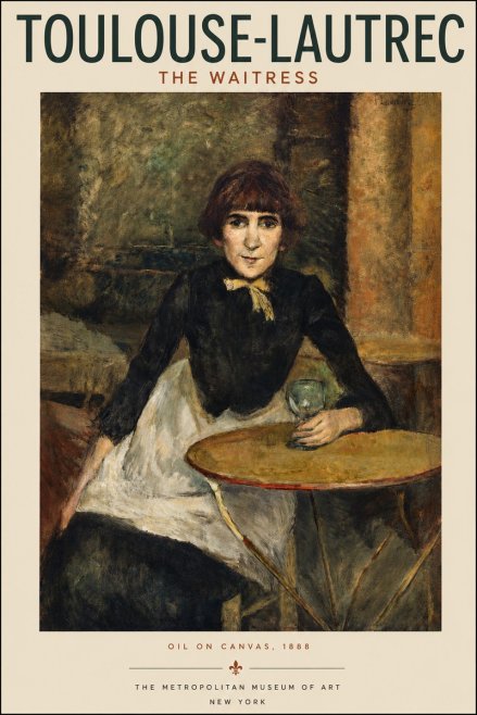 Toulouse-Lautrec The Waitress No3 - Póster