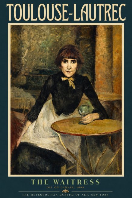 Toulouse-Lautrec The Waitress No4 - Póster