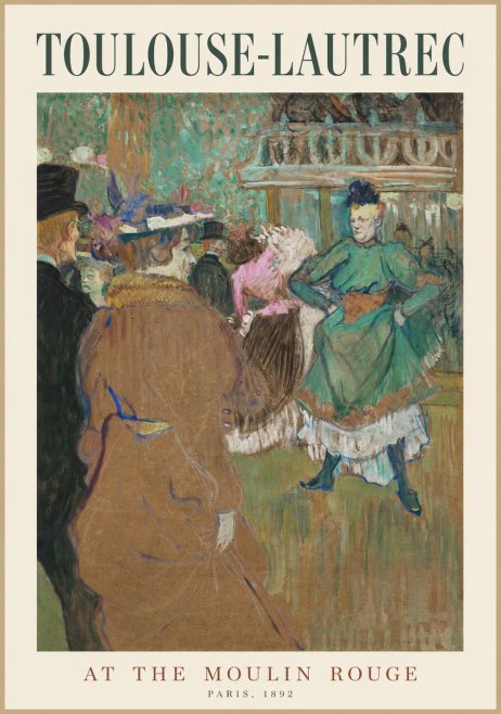 Toulouse-Lautrec At the Moulin Rouge XIII No1 - Póster